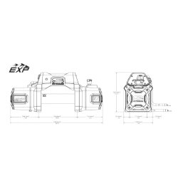 SUPERWINCH - Winde EXP 10i SR Kunststoffseil /...