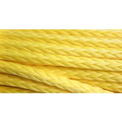 Synthetisches Seil f&uuml;r Seilwinden 6,3 mm, 15 m, Gelb