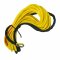 Synthetic rope 5.4 mm, 17 m, with thimble, yellow