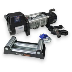 PUNDMANN - 53.3kN-PR-SM-12V-CE, 5443 kg, steel rope 20 m x 9.5 mm, standard drum, winch.