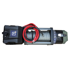 Pundmann - 55.6 kN-PR-SM-12 V-CE Synt Plus, 5670 kg, synthetic rope 26 m x 9.5 mm, standard drum, winch