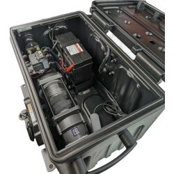PUNDMANN - 20 kN-PR-SM-12V-CE BOX Batterie, Winde im Kasten mit Kunststoffseil