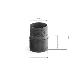 Adapter f&uuml;r Pundmann Lufteinlass FI 60 mm