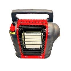 Mr Heater Buddy mobile gas heater, adapter, gas cartridge