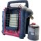 Mr Heater Buddy mobile gas heater, adapter, gas cartridge