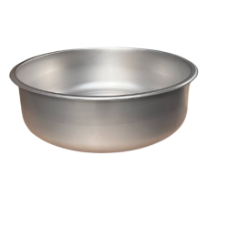 Stainless steel, matte, round sink