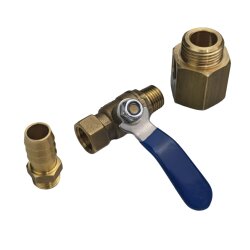 Component - Ball valve for convenient drainage of water from the boiler Pundmann