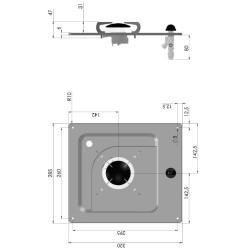 Gaskocher CAN PC1320, 1 Brenner, f&uuml;r Wohnmobile/Boote