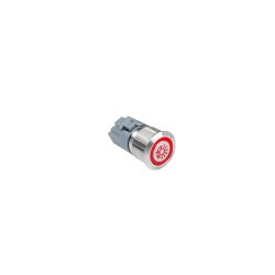 Push Control Button, 12 mm thread and Round connector