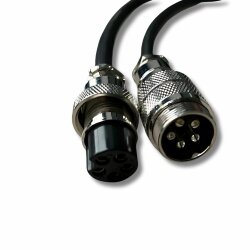 Fernbedienungs-Verl&auml;ngerungsgeschirr f&uuml;r Pundmann-Winden, GX20 5-poliges Stecker-Buchse-Kabel, 2m, 18AWG, PVC