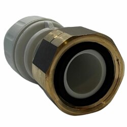 Straight Connector with Nut 15 x 3/4&quot; with Flat Seal John Guest PEMSTC1516-FS