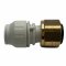 Straight Connector with Nut 15 x 3/4&quot; with Flat Seal John Guest PEMSTC1516-FS