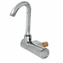 Faucet with Folding Spout, Single Control Knob, for...