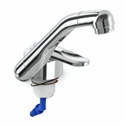 Faucet with Folding Spout, Single Control Knob, for...