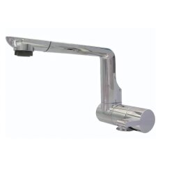 Folding Faucet with Long Spout, Single Lever, for Camper...