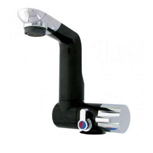 Mixer Tap with Folding Spout, Single Lever for Hot and Cold Water, for Motorhome and Caravan &ndash; CAN RB1493