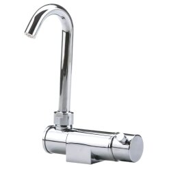 Mixer Tap with Folding Spout, Single Lever for Hot and...